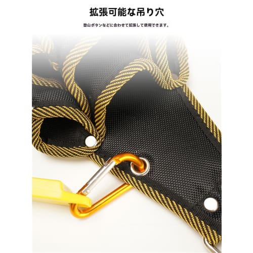 FFYGYNFDE Waist Bag, Nail Pouch, Spring-Locked Closure, 3-Tier Design, Tool Organizer with Detachable Tool Holder, Multifunctional Parts Storage, Tool