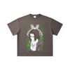 260 GSM Double Yarn 32 Count 100% Cotton Attack On Titan V1 Eren Print Unisex Heavy Cotton T Shirt… More