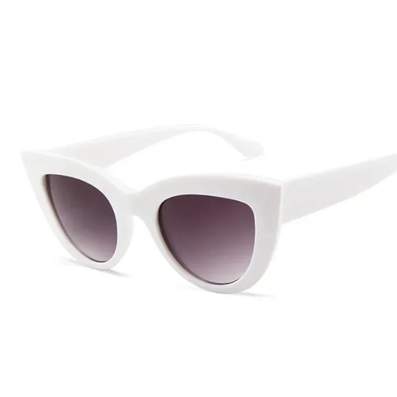 Cat Eye Vintage Sunglasses Women Men Brand Fashion Retro Sun Glasses Female Male Mirror Shades Outdoors Punk Oculos De Sol