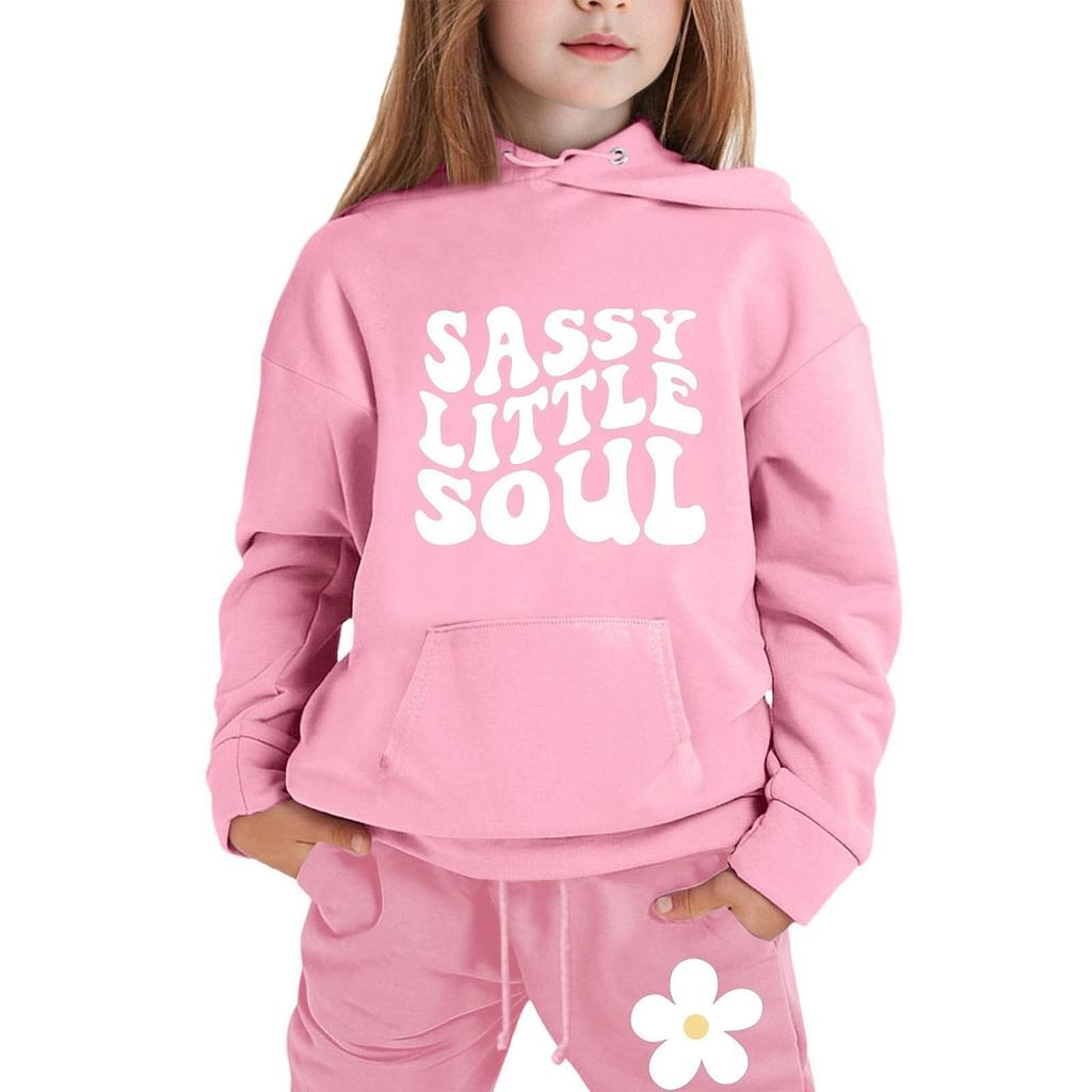 Chłopcy Dziewczęta Dresy Odzież Bluza z kapturem Spodnie dresowe do biegania Dresy Zestaw Modny Strój