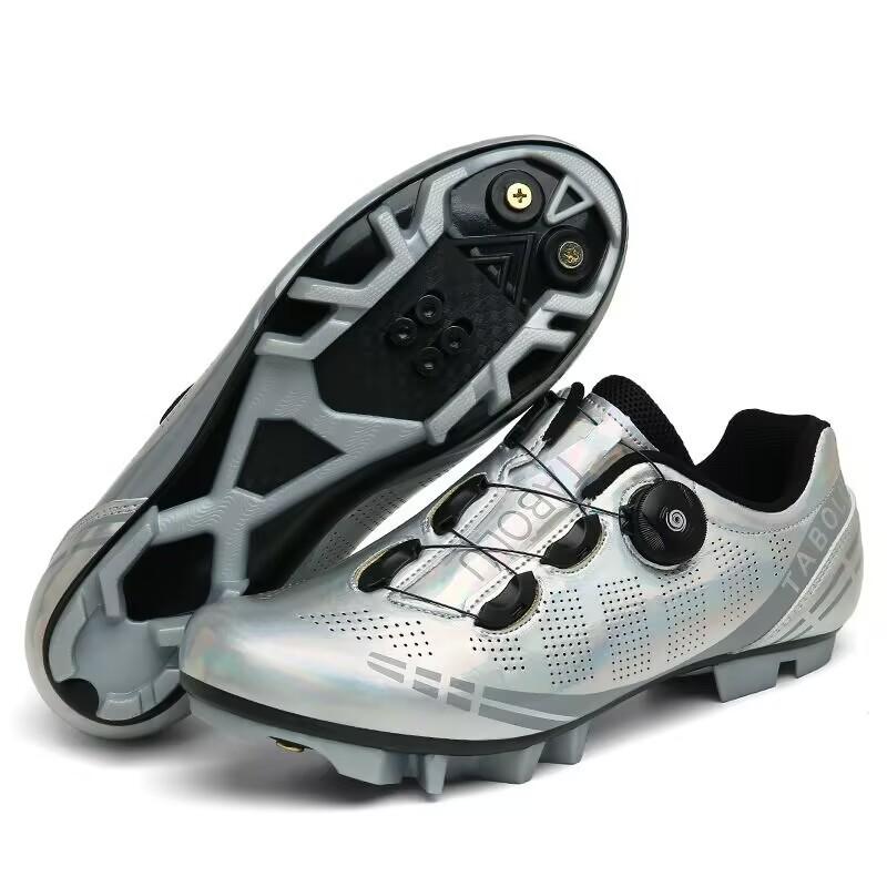 All-Season Mountain Road Cycling Shoes Men Women Breathable Rigid Sole Clipless Compatible