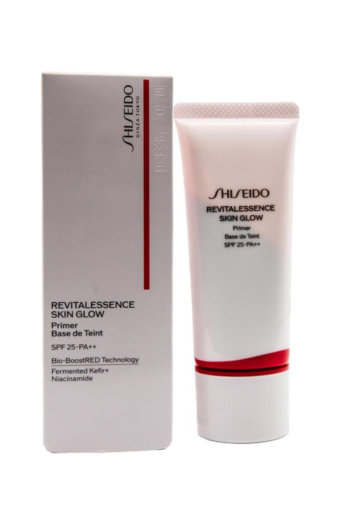 Shiseido Makeup Essence Skin Glow Primer 30g SPF25 PA++ | Makeup Base | Liquid | Fragrance-Free | Glowing, Moisturizing, Pore Coverage | Shiseido