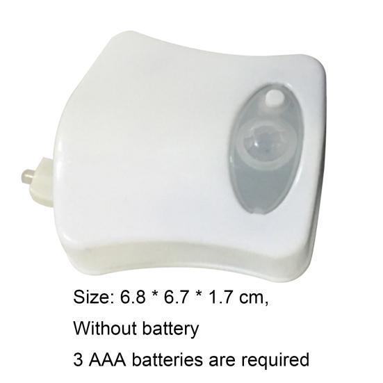 Toilet Bowl Light Energy Effective Motion Sensor 8 Colors LED
