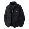 Men's Solid Color Jacket Retro Trend Casual Versatile Lapel Workwear Top