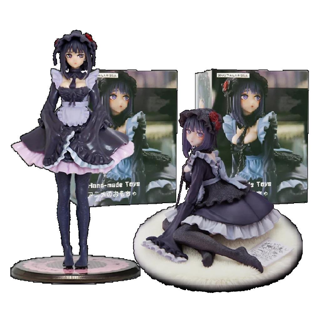 2 Kinds My Dress-Up Darling Anime Figure Black Maid Outfit Kitagawa Marin Action Figure Shizuku Kuroe Figurine Collection Model