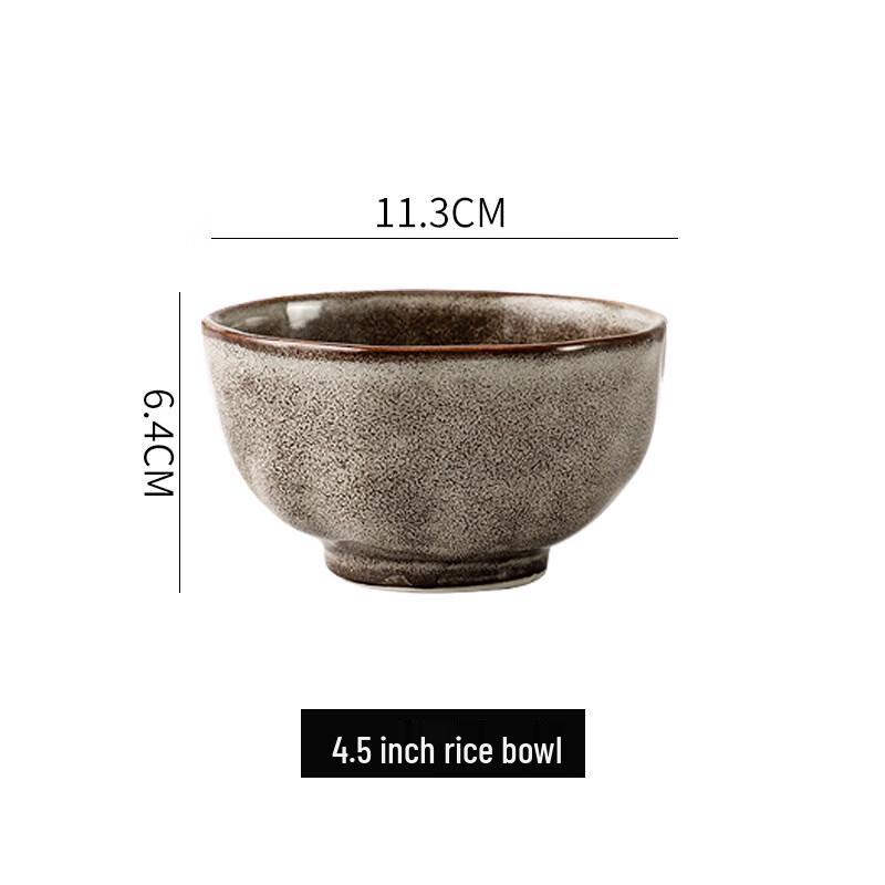 Abay Vintage Ceramic Rice Bowl Set