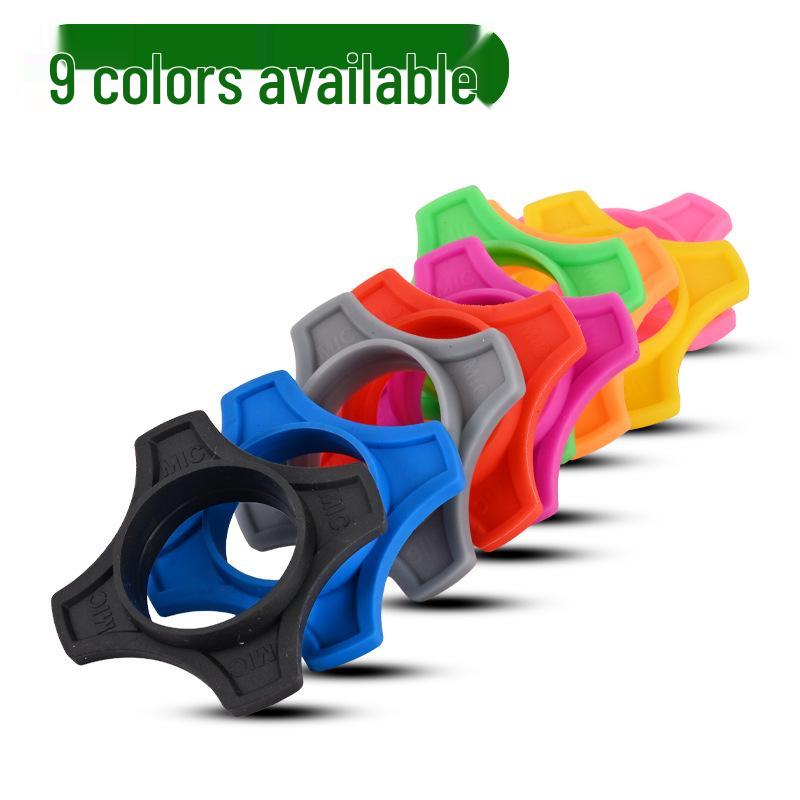 Universal Anti-Slip Microphone Rubber Sleeve - Anti-Fall & Anti-Roll Protection