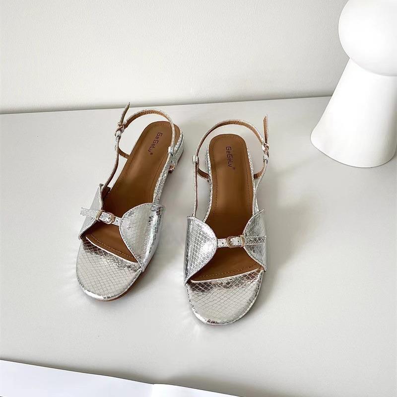 Vintage Sandalen Flache Sandalen