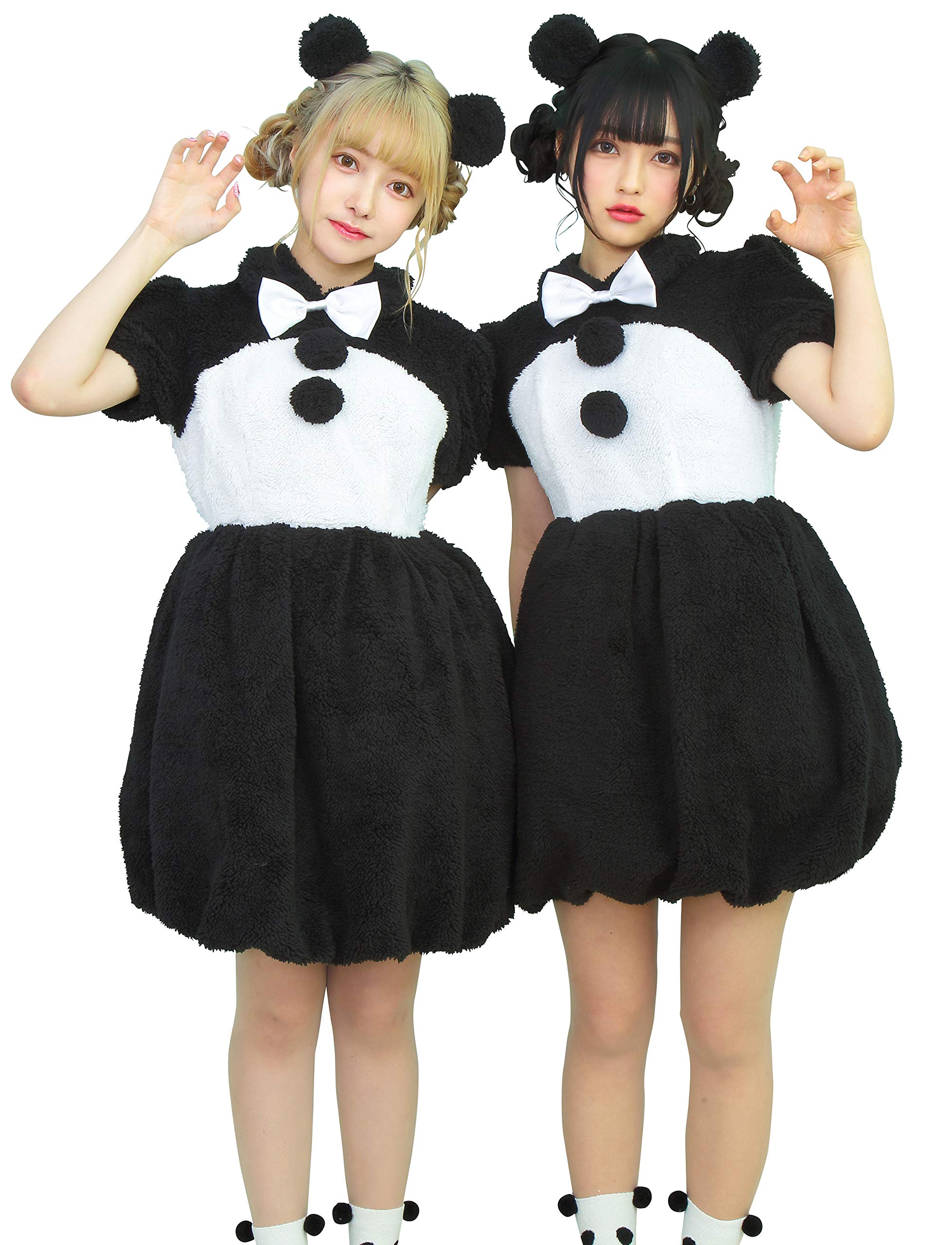 

Clearstone Fluffy Animal Косплей Хэллоуин Крутая Панда Черный Женский