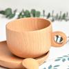 Good Carved Beautiful Coffee Cup Wood Natural Food-grade Milk Cup for Home