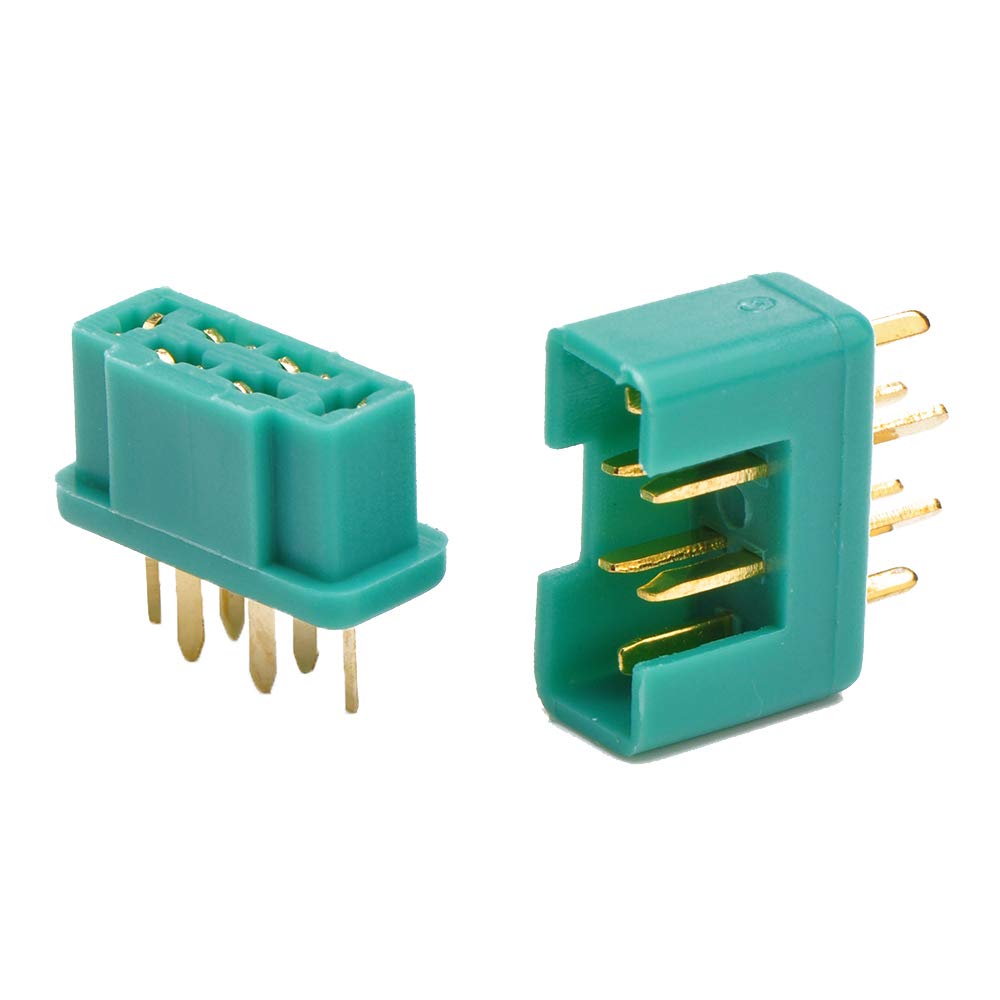 LinsyRC 10 Pairs Gold Plated 6-Pin MPX Male to Female Plug RC Connectors for RC Cars and Quadcopters