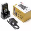 V202T Dual Screen Flip Phone Large Buttons 1450mAh Emergency Call Flashlight Dual SIM Card Bluetooth 4G Mobile Phone