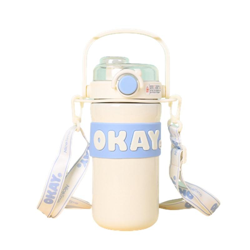 

Стальная нержавеющая 635 мл Изолированная чашка Портативная для улицы Офис Многофункциональная Подарок белый