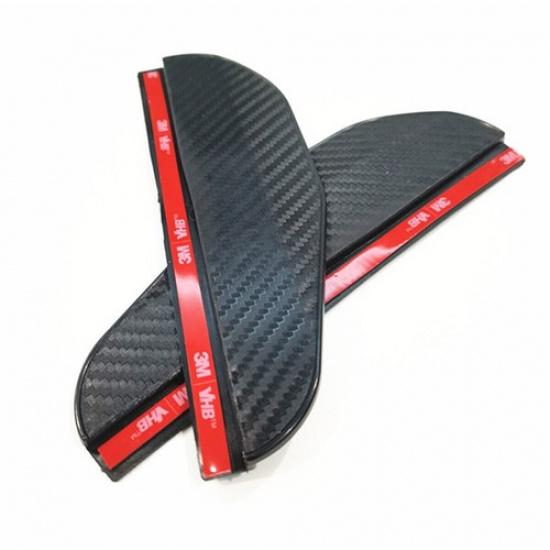 Exterior Side Rearview Mirror Rain Eyebrow Cover Trim For Car Auto Accessories