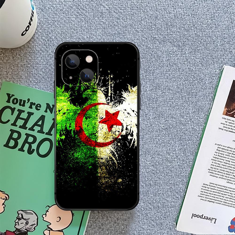 Algerien Algerische Flagge Telefon Fall Abdeckung Coque Für Iphone Xiaomi Mi Samsung Galaxy Redmi Hinweis AS 11 12 13 14 15 22 23 24 5G Pro Plus Max Fe Ultra
