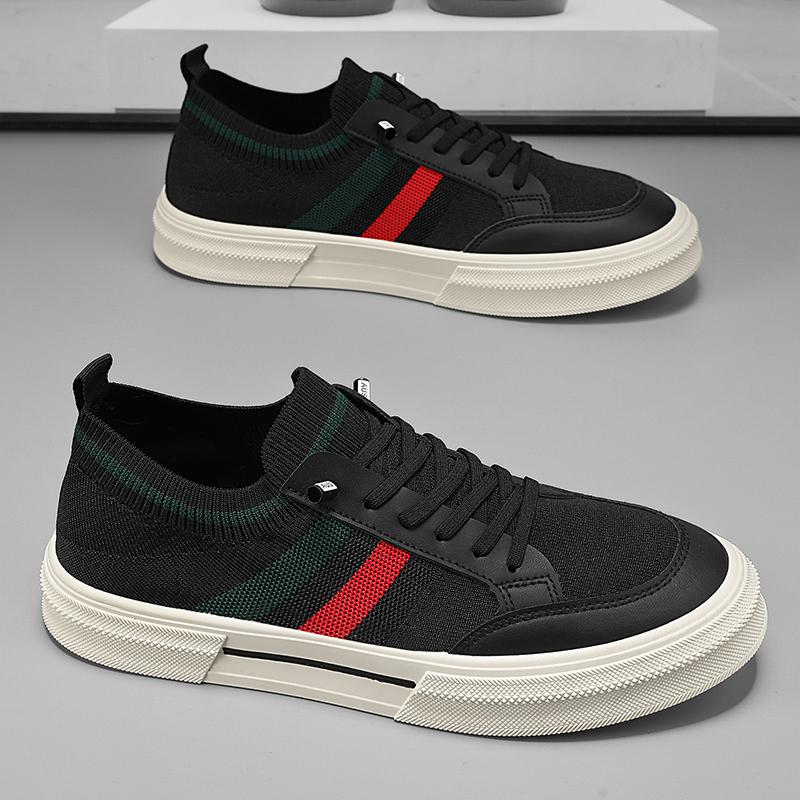 Men Summer Casual Sports Sneakers Breathable SlipOn Mesh Men's Shoes Board Soft Soled Youth Trend Slip Canvas Shoe