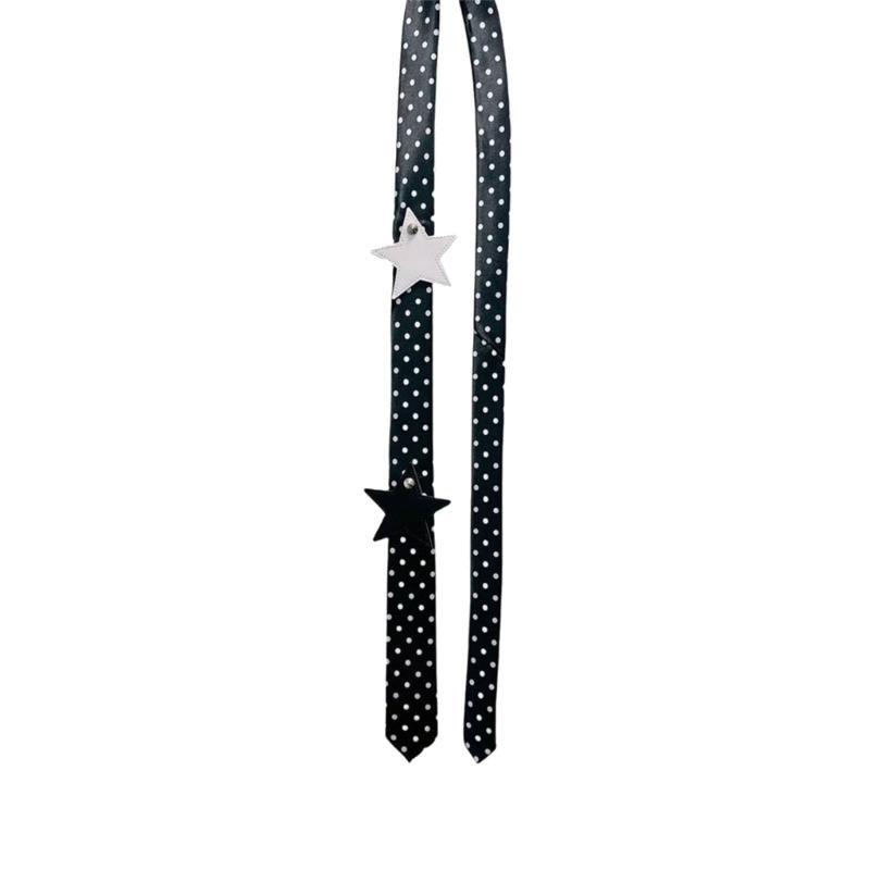 2000s Style Women's Tie With Dot / Leopard Design Perfect For Clubbing And Event Nightclub Neckwear