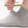 Langsha Men's Pure Cotton Ankle Socks (5-6 Pairs)