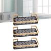 Shower Storage Rack 3 Layers Punch   Rectangle Aluminum Shower Shelf Basket for Home Bathroom