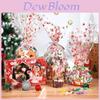 Christmas Cellophane Wrap Roll With Santa Claus Pattern Waterproof Gift Packaging For Florists