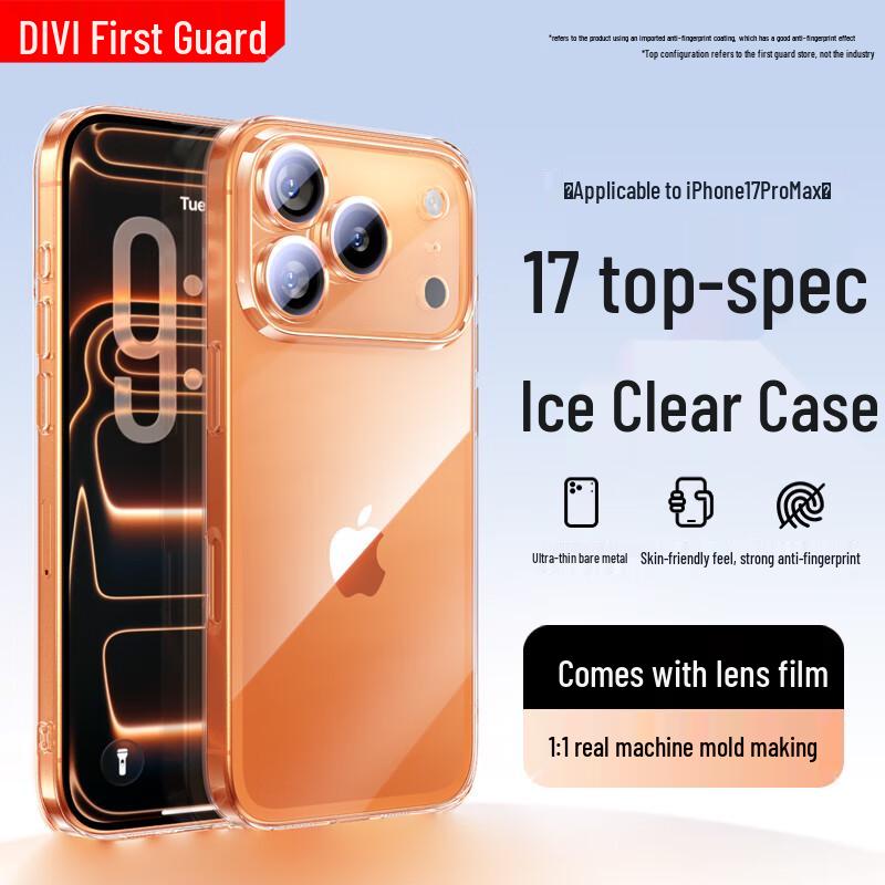 

First Guard Clear Protective Cases for Apple iPhone iPhone 17 Pro Max