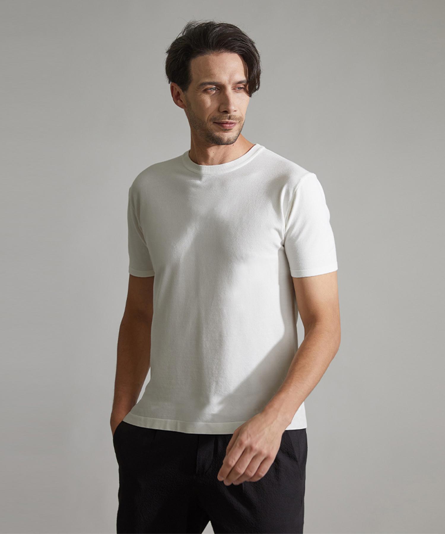 Vibrante Cool Mellow Crewneck Knit - Ivory Ivory/S