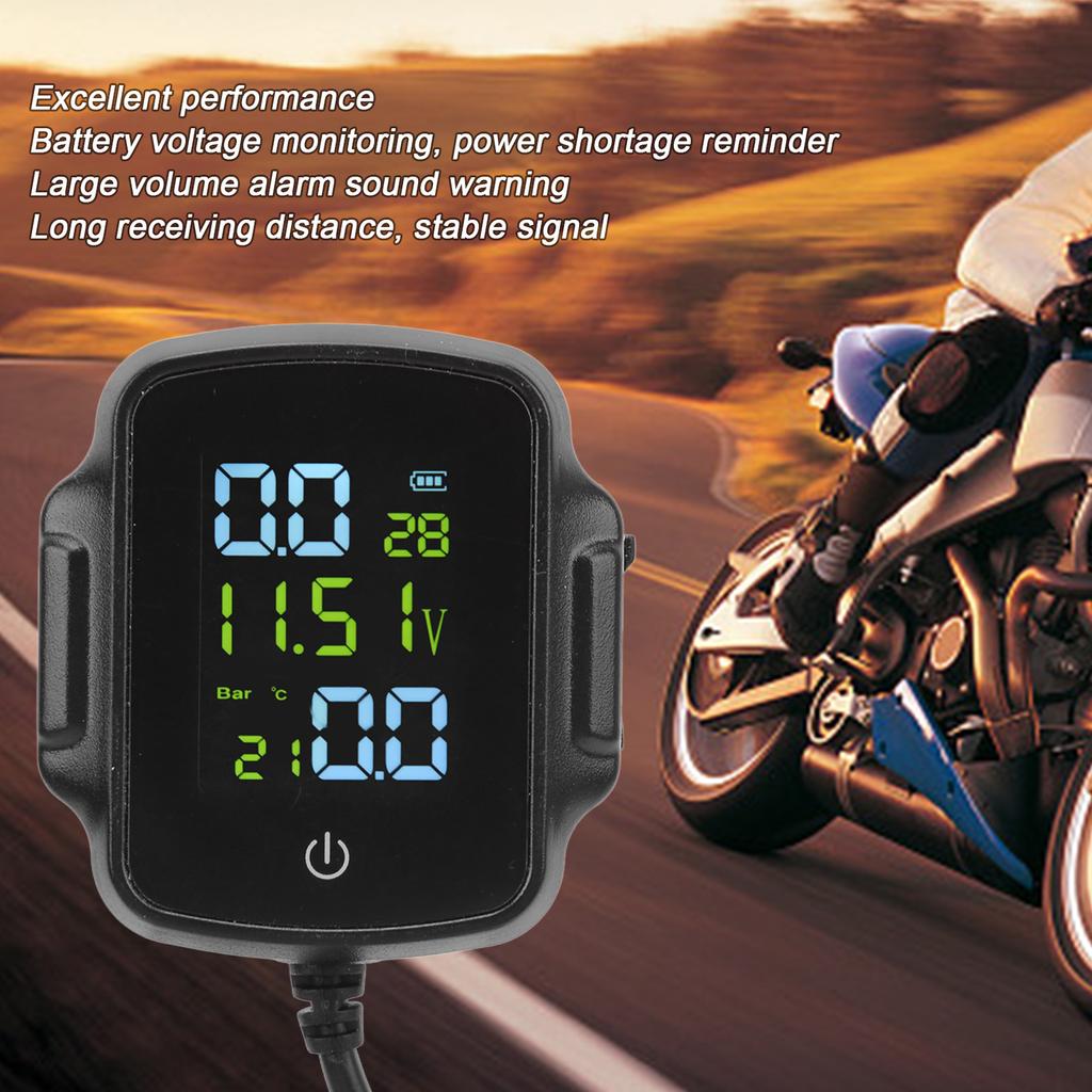 Motorrad Reifendruckkontrolle Professionell 12V USB-Laden Moto TPMS Stabil QC3.0 Schnellladung für Motorrad