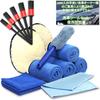 LuxDee Car Wash Kit Not Microfiber Wiping 5 Pig Bristle Car Wash 2 Mouton 2 Wax 1 Window Cleaning 1 Wheel and Set Not 16-Piece (Bucket Included) [4