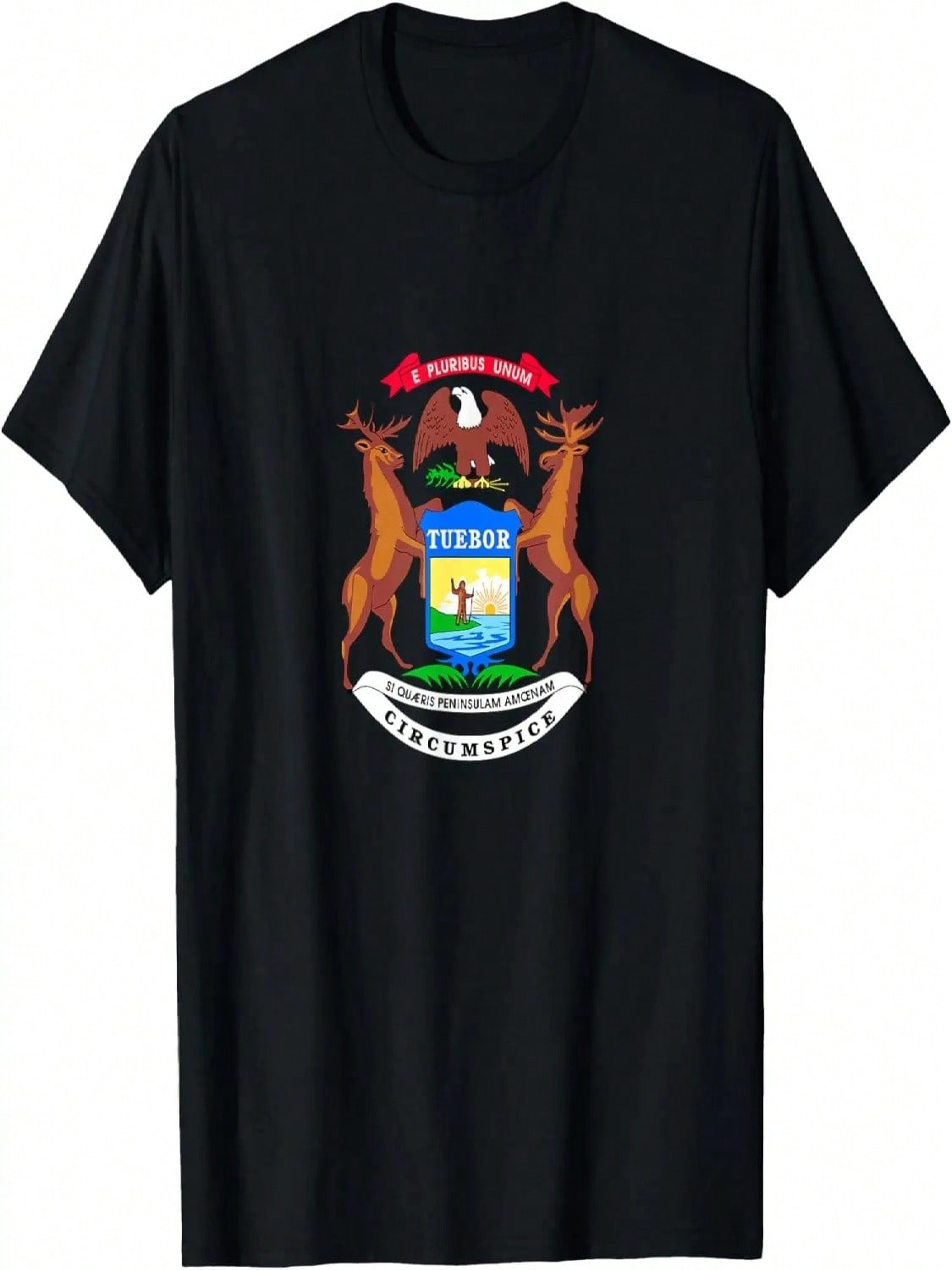 State Of Michigan Flag Cool MI Michiganian Flags Women Men T-Shirt S