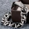 Polished Solid Stainless Steel Man Bracelet Fashion Men's Bracelets Friendship On Hand Jewelry Accessories Dropshipping Gifts