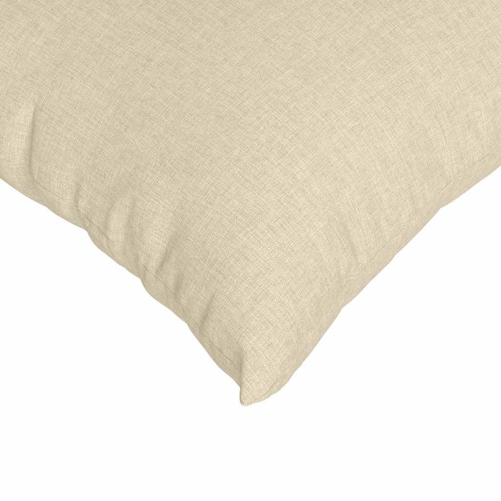 Sofa Cushions 2 Pcs Cream 60 X 60 Cm Fabric