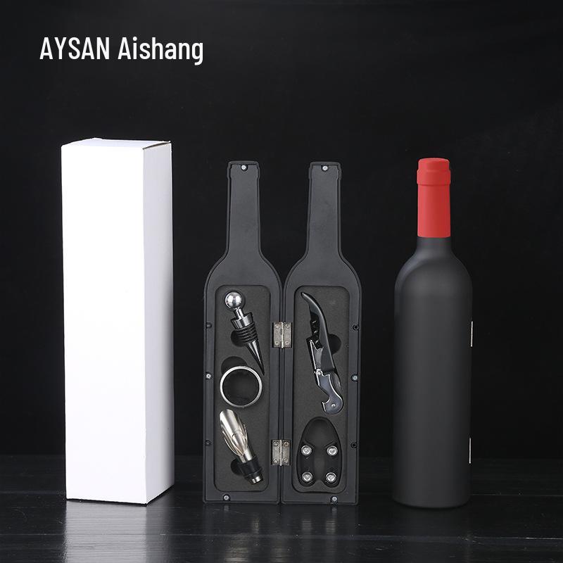5-Piece Stainless Steel Red Wine Opener Set with Gift Box