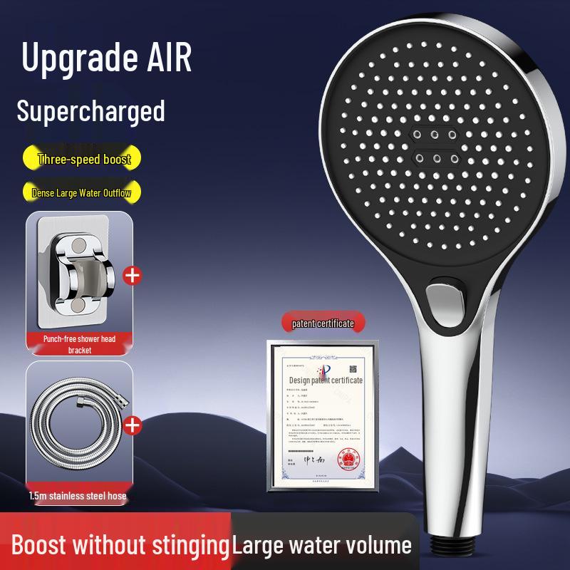 Ultra Pressurized Rain Shower Head with Built-in Water Heater for Enhanced Bathing Experience