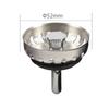 Home Improvement Kitchen Sink Strainer Adjustable Depth Filter Steel Protector Versatile Drain Basket 22mm Depth Adjustable