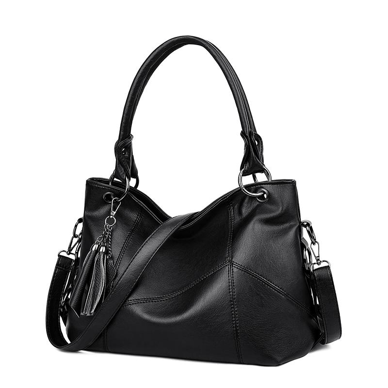 2026 New Soft PU Leather Hobo Bag for Women, Large Capacity Tote Handbag with Tassel Decor, Versatile Shoulder Crossbody Bag for Daily Commute & Work