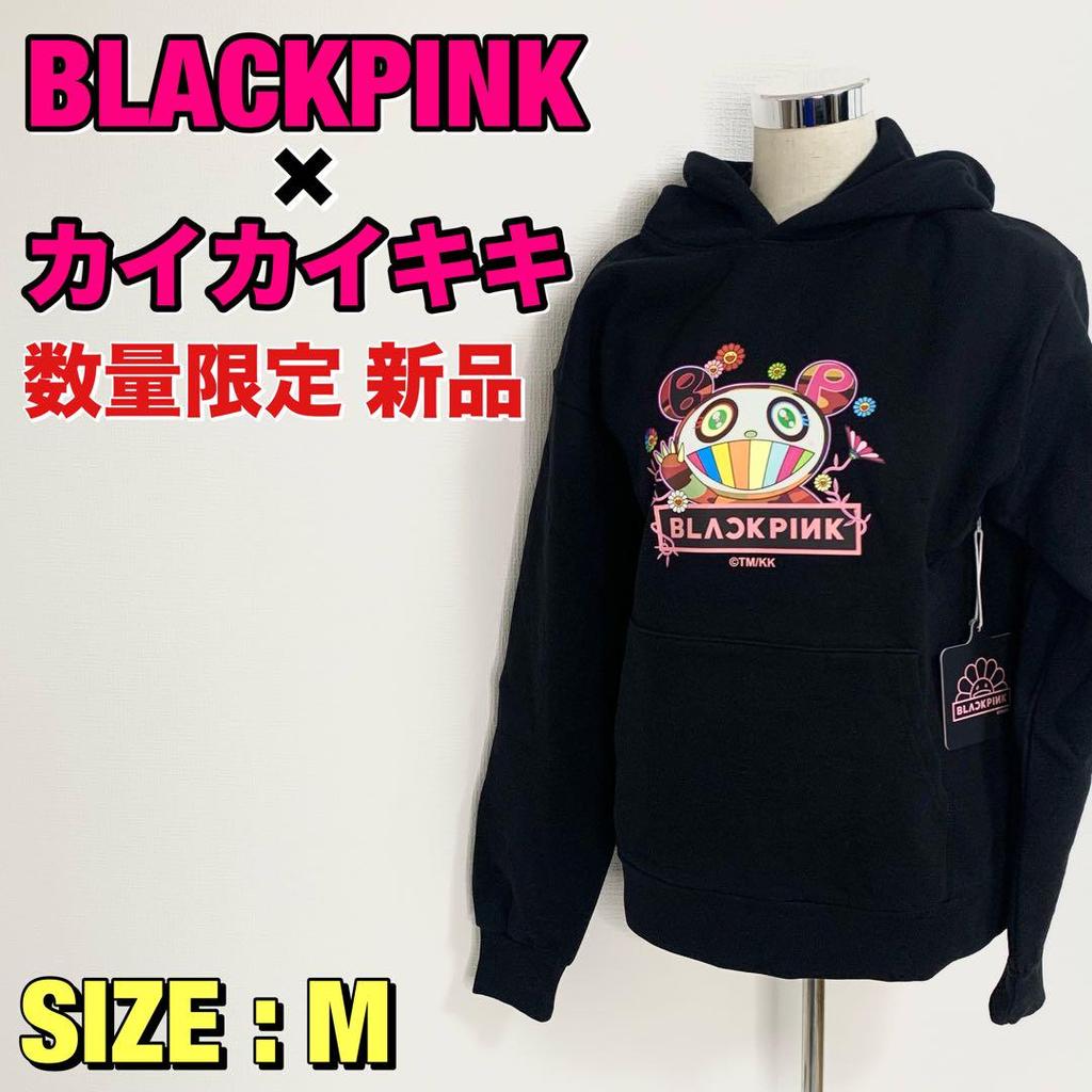 [USED] Limited Edition BLACKPINK x Kaikai Kiki Collaboration Hoodie, Size M, Takashi Murakami, Black