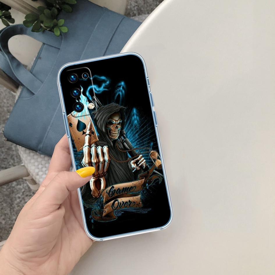 CJ63 Grim Reaper Skeleton Skull Phone Case for Motorola Moto Edge 20 30 40 50 S30 Fusion Ultra Pro Neo Lite + G200 G23