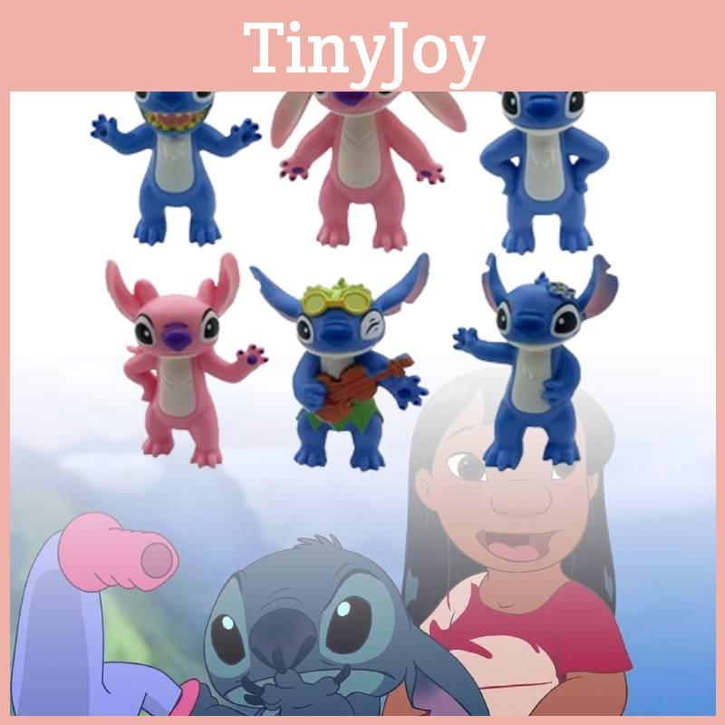 6-pack Of Sturdy 8cm Stidi Figure Toys For Cake Decoration 150g Plastic Material