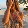 Bohemian Multilayer Handmade Beads Chain Necklace For Women Colorful Fish Starfish Shell Pendant Choker Girl Beach Party Jewelry