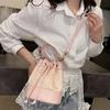 New Women's Bucket Bag Portable Shoulder Messenger Bag