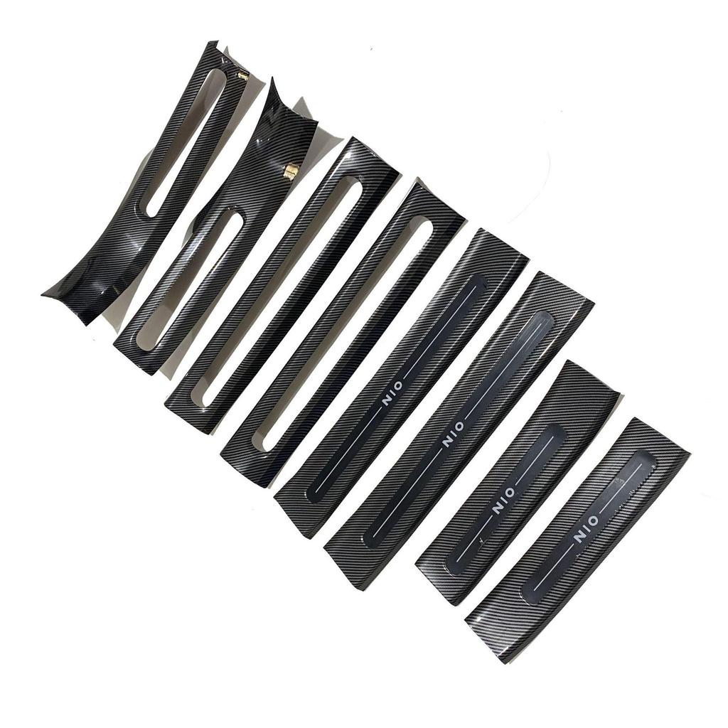 23 NIO ES6 Carbon Fiber Door Sill & Kick Plate Set