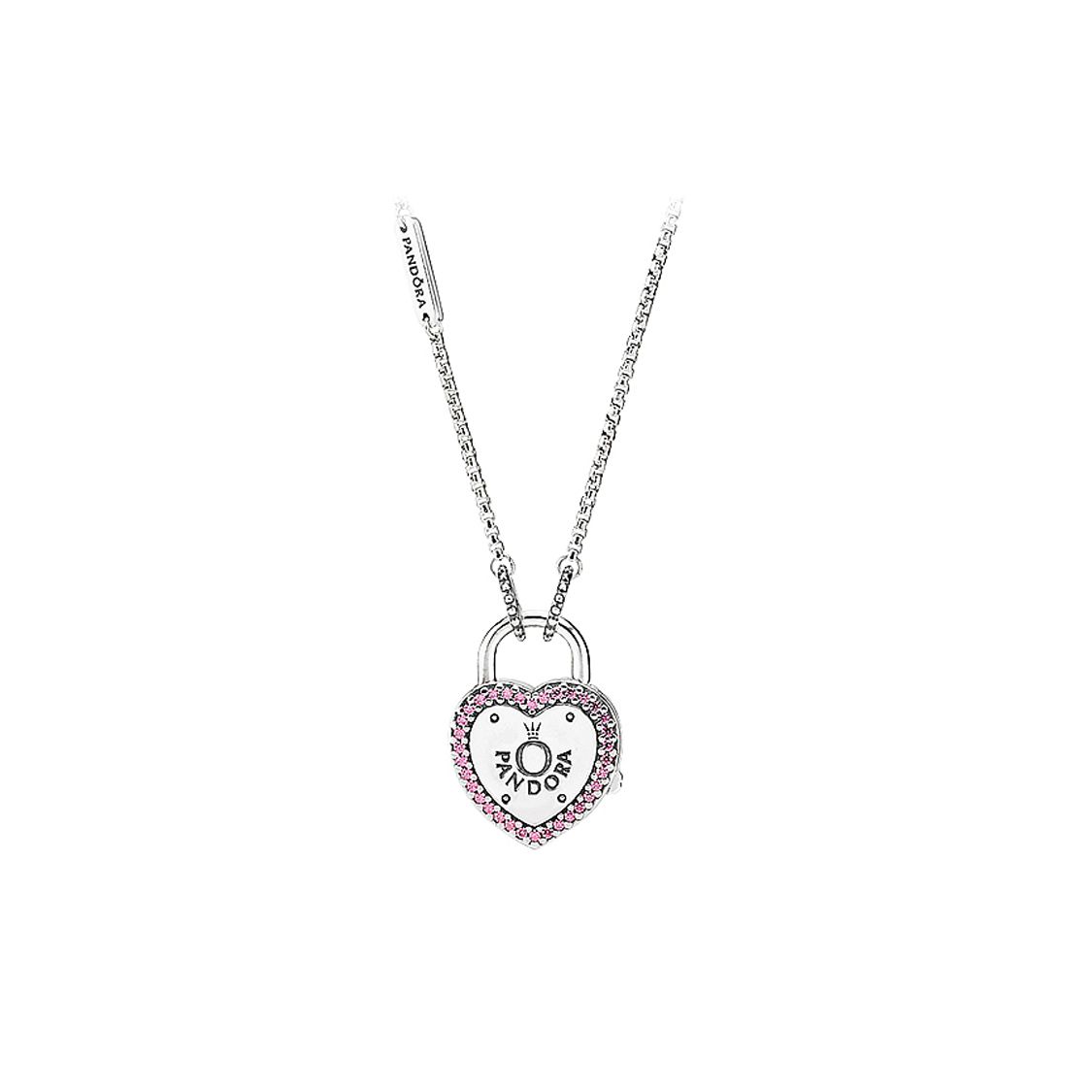

Pandora Oath Lock Necklace Women necklaces 396583FPC Box