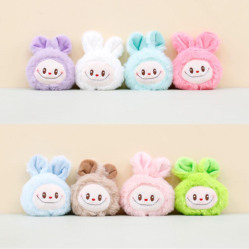 Plush Adorable Bunny Keychain Super Soft Short Plush Stuffed Toy Animal