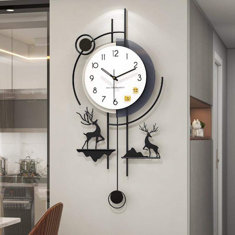 2026 Modern Minimalist Wall Clock High-End Decorative Silent Wall Clock Creative Household Wall Mounted Clock for Living Room