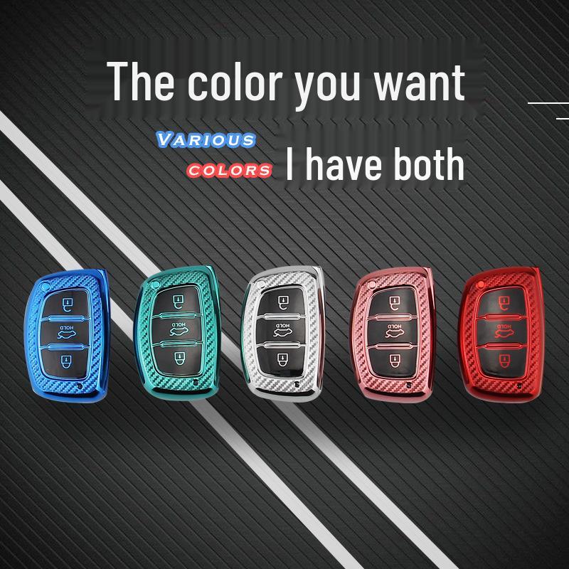 Hyundai Mistra B Carbon Fiber TPU Car Key Cover