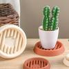 Succulent Planter Drainage Saucer: Anti-Root Rot Water Catcher Tray for Small Green Plants