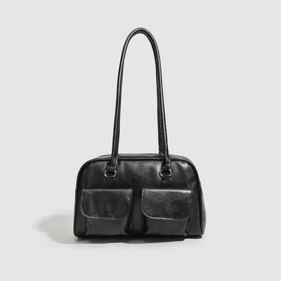 Tote Bag Large Capacity Bag Women'S Shoulder Underarm Bag Oil Wax Leather Bag Double Bag Casual Handbag Bag