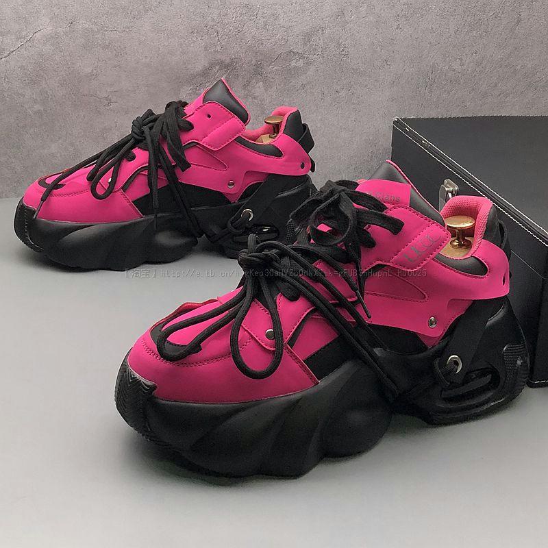 European Men's 2025 Fall/Winter Breathable Casual Sports Shoes - Air Cushion Thick Sole for Height Boost