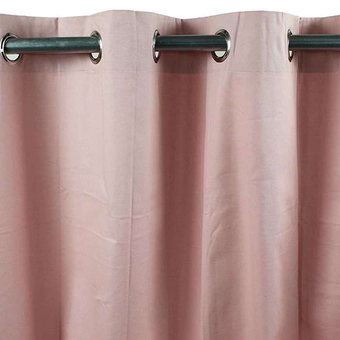 Vorhang aus rosa Baumwolle 150x250