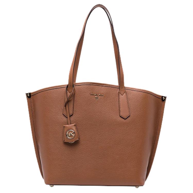 

Michael Kors Jane Large Capacity Letter Logo Leather Tote Bag Women Tote Bags Brown 30T1GJBT3L230-LUGGAGE Basic Set (Bag+Dust Bag)